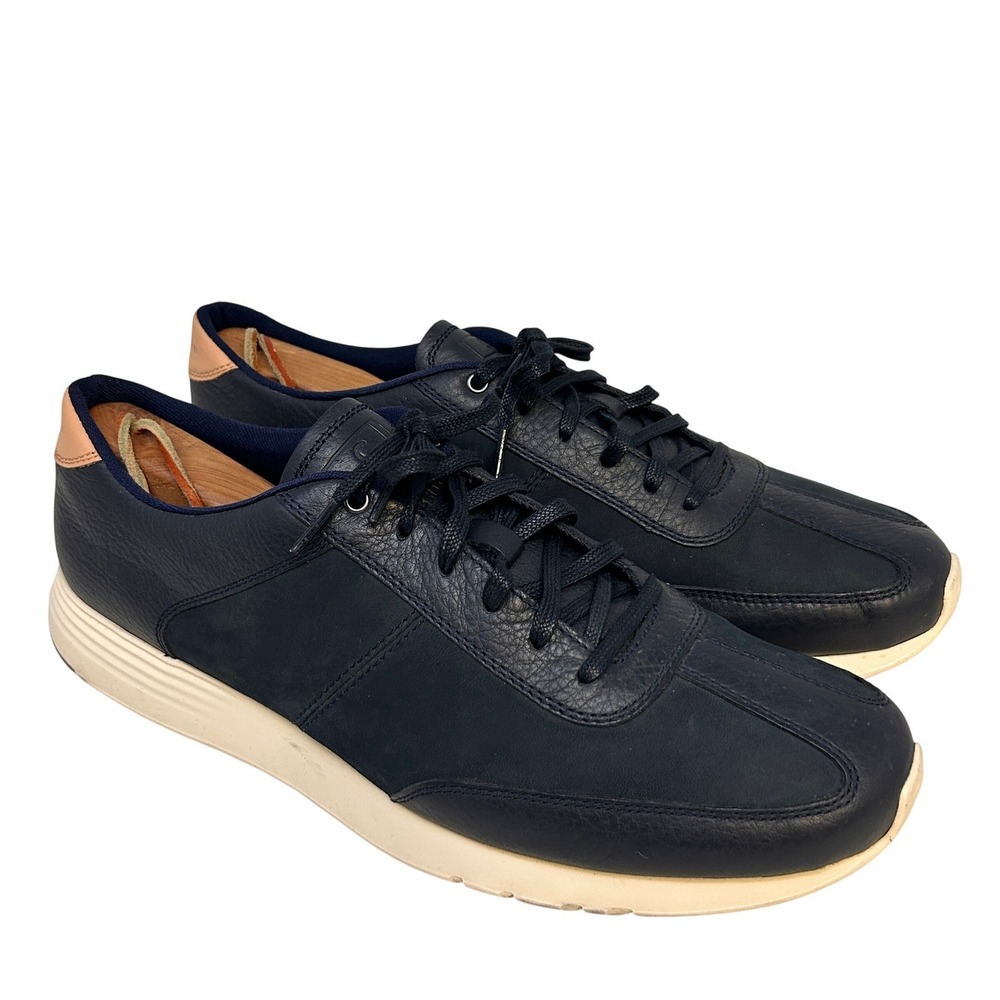 Cole Haan Grand Crosscourt Navy‎ Leather Lace Up Sneaker Shoes Men's 11 M